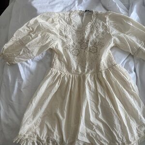 Embroidered cotton dress